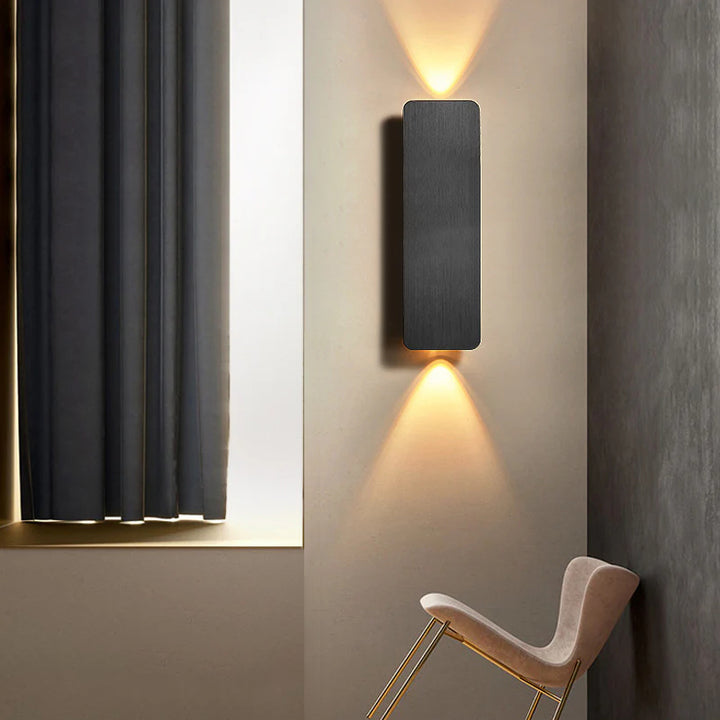 Applique murale LED carrée en aluminium minimaliste moderne pour couloirs 