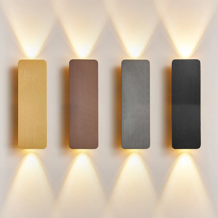 Applique murale LED carrée en aluminium minimaliste moderne pour couloirs 
