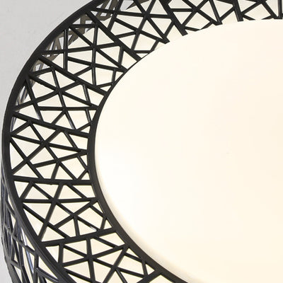 Luz de techo empotrada LED de hierro acrílico contemporánea creativa en forma de nido de pájaro para dormitorio 