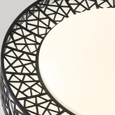 Luz de techo empotrada LED de hierro acrílico contemporánea creativa en forma de nido de pájaro para dormitorio 