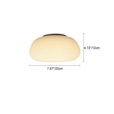 Luz de techo empotrada LED de bola redonda de acrílico de hierro creativo contemporáneo para dormitorio 