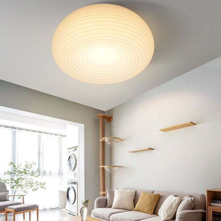 Zeitgenössische kreative Eisen-Acryl-Rundkugel-LED-Deckenleuchte für das Schlafzimmer 