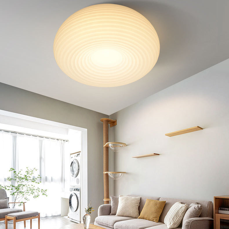 Luz de techo empotrada LED de bola redonda de acrílico de hierro creativo contemporáneo para dormitorio 