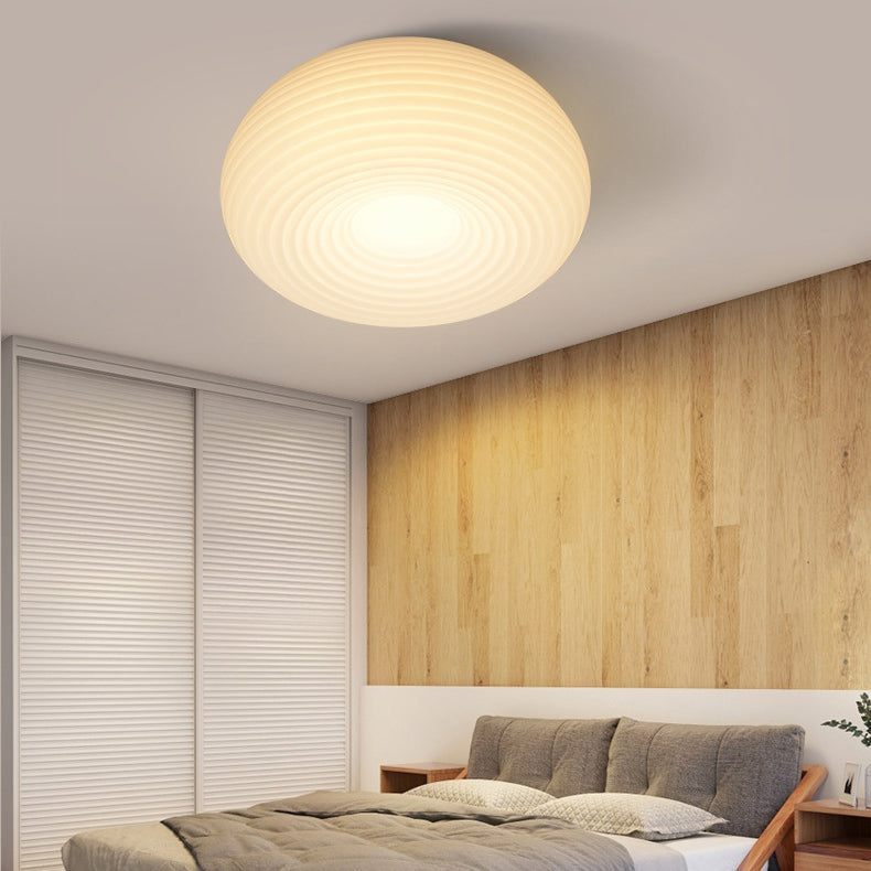 Luz de techo empotrada LED de bola redonda de acrílico de hierro creativo contemporáneo para dormitorio 