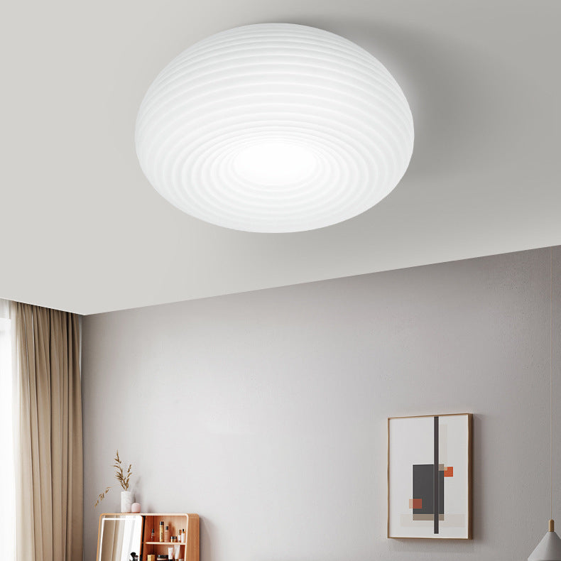 Luz de techo empotrada LED de bola redonda de acrílico de hierro creativo contemporáneo para dormitorio 