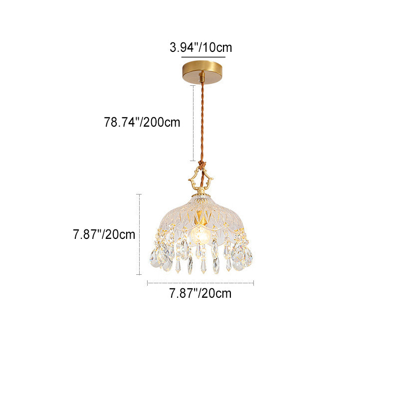 Lustre Suspendu en Verre d&