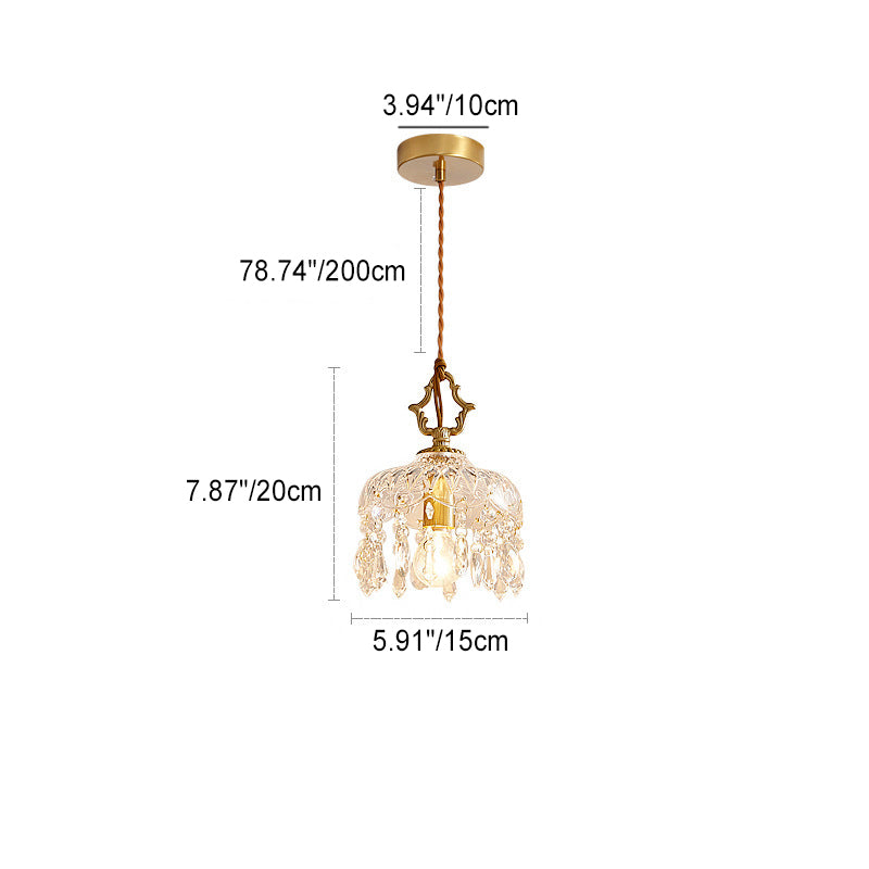 Lustre Suspendu en Verre d&