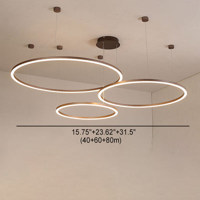 ثريا LED دائرية من الألمنيوم والأكريليك بتصميم بسيط وحديث لغرفة المعيشة 