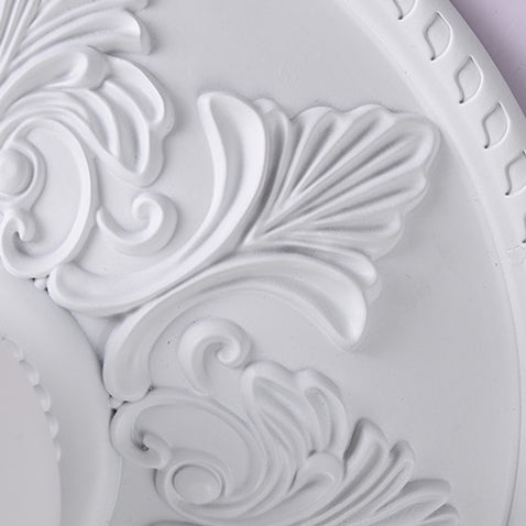 Traditionelle französische Glas-Harz-Creme 1 - Licht Deckenleuchte für Wohnzimmer 