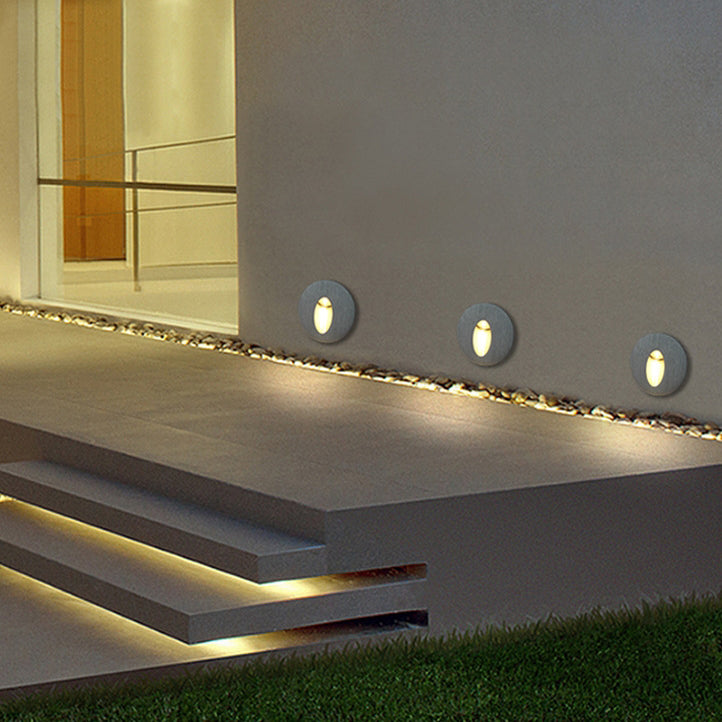 Moderne Art Deco Runde Quadrat Aluminium Wasserdichte LED Wand Leuchte Lampe Für Flure 