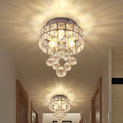 Hardware de lujo contemporáneo Cristal 1 - Luz de montaje empotrado para pasillos 