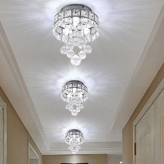 Hardware de lujo contemporáneo Cristal 1 - Luz de montaje empotrado para pasillos 