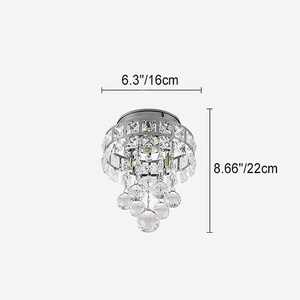 Hardware de lujo contemporáneo Cristal 1 - Luz de montaje empotrado para pasillos 