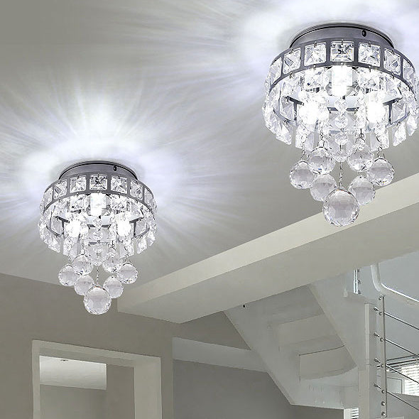 Hardware de lujo contemporáneo Cristal 1 - Luz de montaje empotrado para pasillos 