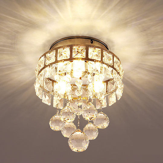 Hardware de lujo contemporáneo Cristal 1 - Luz de montaje empotrado para pasillos 