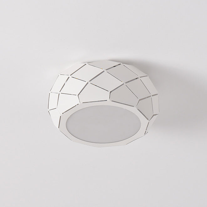 Modern Simplicity Round Iron Acrylic LED Flush Mount Ceiling Light For Hallways