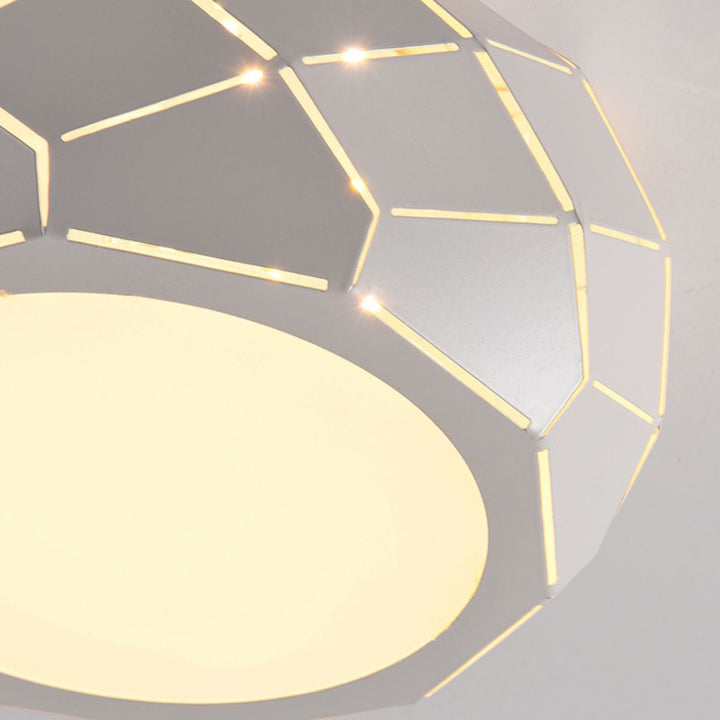 Modern Simplicity Round Iron Acrylic LED Flush Mount Ceiling Light For Hallways