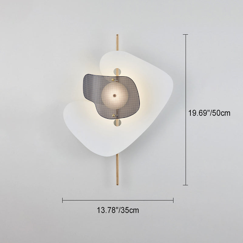 Moderne Art Deco Unregelmäßige Geometrie Hardware Eisen LED Wandleuchte Für Wohnzimmer 