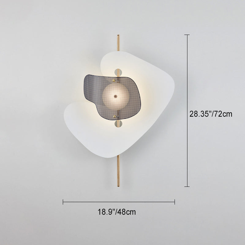 Moderne Art Deco Unregelmäßige Geometrie Hardware Eisen LED Wandleuchte Für Wohnzimmer 