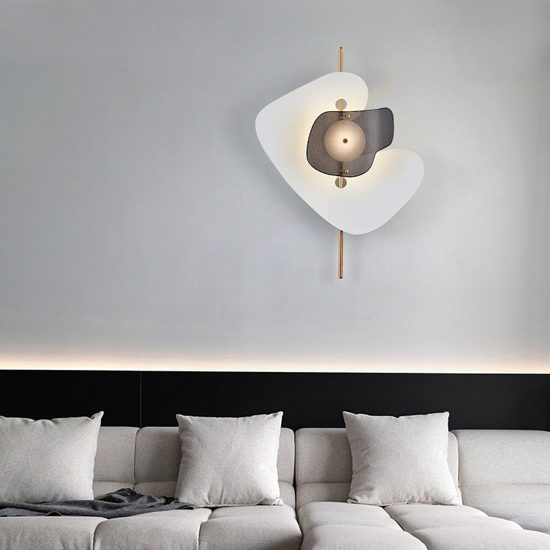 Moderne Art Deco Unregelmäßige Geometrie Hardware Eisen LED Wandleuchte Für Wohnzimmer 