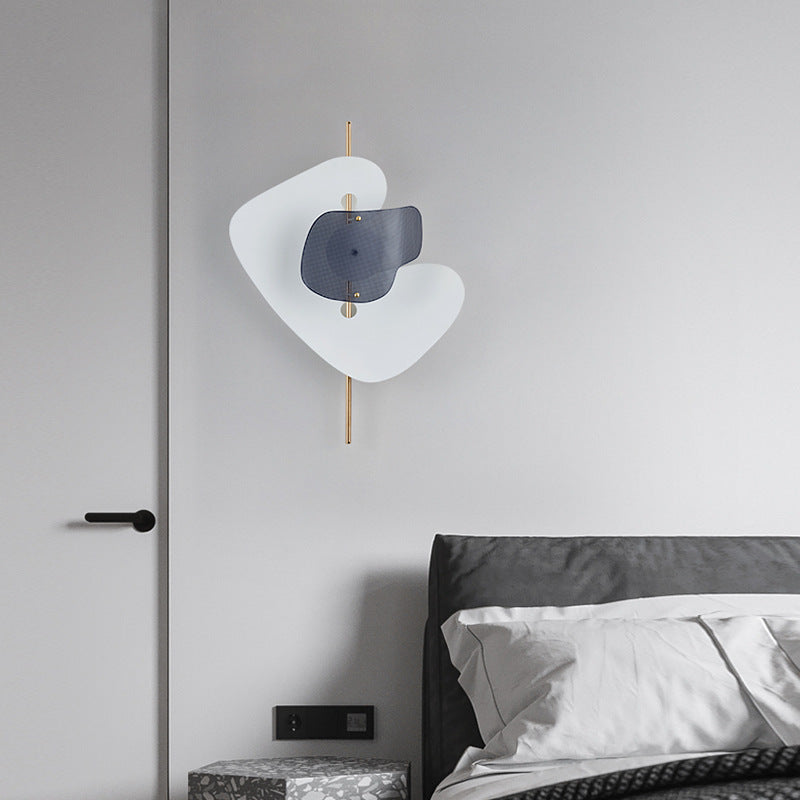 Moderne Art Deco Unregelmäßige Geometrie Hardware Eisen LED Wandleuchte Für Wohnzimmer 