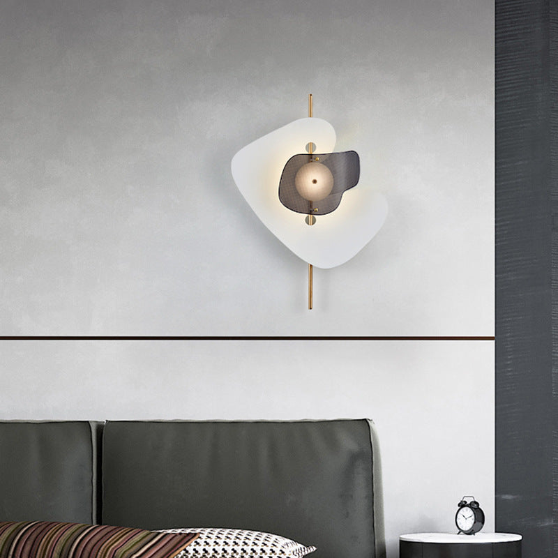 Moderne Art Deco Unregelmäßige Geometrie Hardware Eisen LED Wandleuchte Für Wohnzimmer 