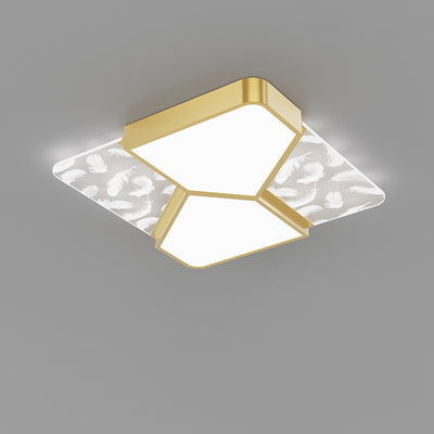 Lámpara de Araña de Madera Nórdica Contemporánea de Acrílico Crema Flor 1/3-Luz para Sala de Estar 