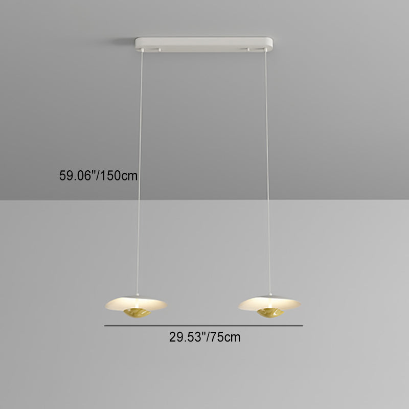 Modern Simplicity Round Splicing Iron Sheets LED Chandeliers For Dining Room