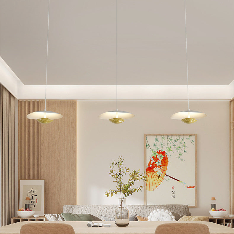 Modern Simplicity Round Splicing Iron Sheets LED Chandeliers For Dining Room
