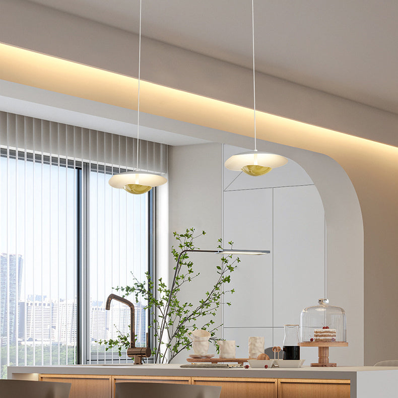 Modern Simplicity Round Splicing Iron Sheets LED Chandeliers For Dining Room