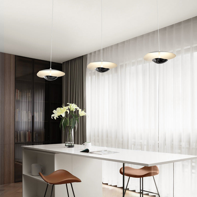 Modern Simplicity Round Splicing Iron Sheets LED Chandeliers For Dining Room