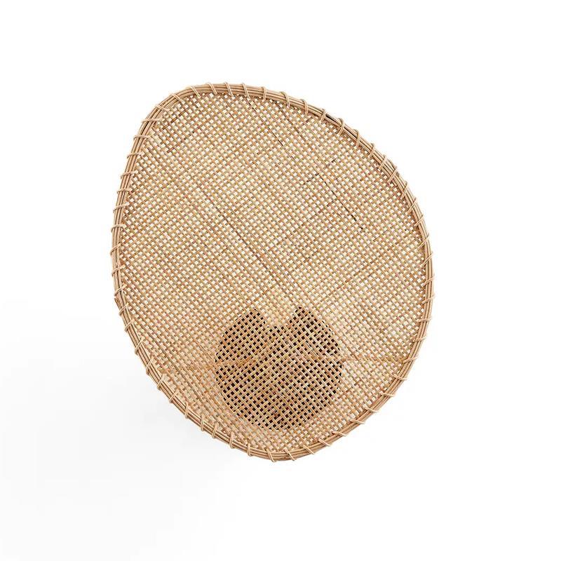 Applique murale contemporaine en rotin en forme de feuille Boho 1 - lampe murale pour salon 