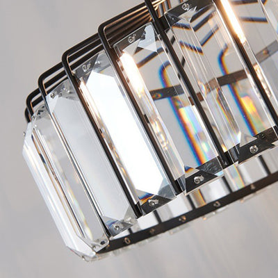 Modern Simplicity Iron Crystal 1 - Light Pendant Light For Dining Room