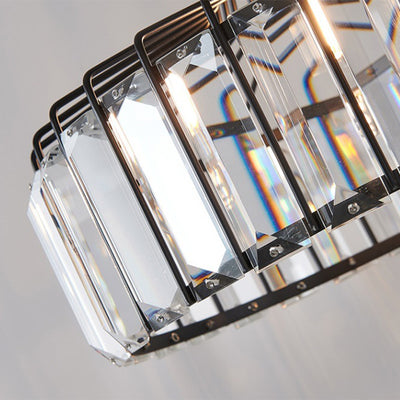 Modern Simplicity Iron Crystal 1 - Light Pendant Light For Dining Room