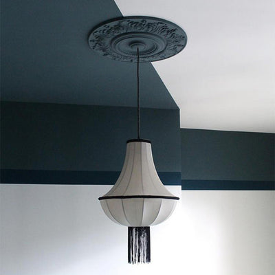 Moderne Art-Deco-Laternenform Stoff-Hardware 1 - Licht-Kronleuchter für Schlafzimmer 
