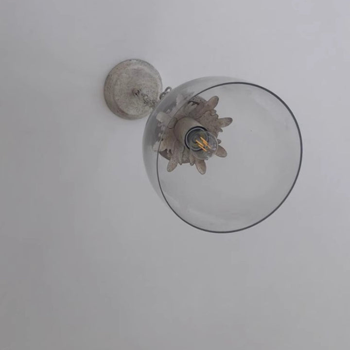 Moderno Shabby Chic Hierro Vidrio 1 - Lámpara Colgante de Luz Para Sala de Estar 