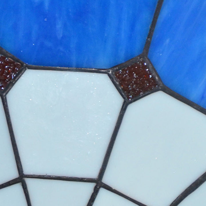 Applique murale traditionnelle en verre Tiffany Hardware avec motif de tube téléphonique 1 - lampe pour chambre à coucher 