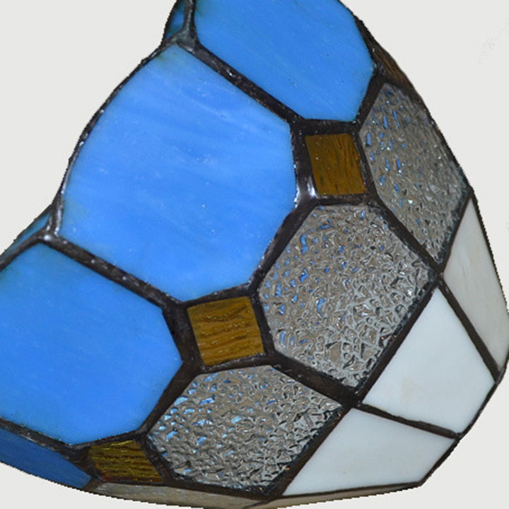Applique murale traditionnelle en verre Tiffany Hardware avec motif de tube téléphonique 1 - lampe pour chambre à coucher 