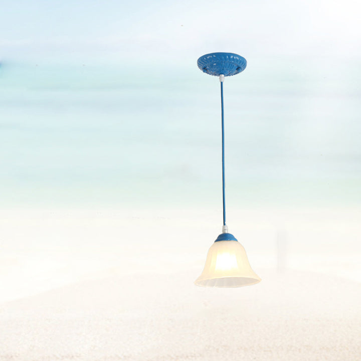 Lámpara colgante de vidrio tradicional Tiffany Hardware 1 - Luz para comedor 