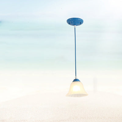 Traditionelle Tiffany Hardware Glas 1 - Licht Pendelleuchte für Esszimmer 