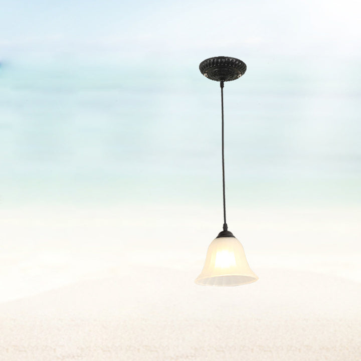 Lámpara colgante de vidrio tradicional Tiffany Hardware 1 - Luz para comedor 