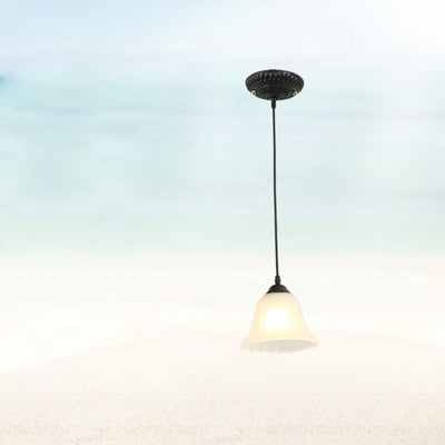 Traditionelle Tiffany Hardware Glas 1 - Licht Pendelleuchte für Esszimmer 