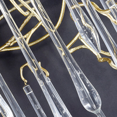 Moderne Art Deco Zweig Kristall Aluminium 5 - Licht Wandleuchte Lampe für Wohnzimmer 