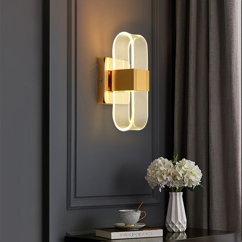 Moderne Einfachheit Rechteck Aluminium LED Wandleuchte für Wohnzimmer 