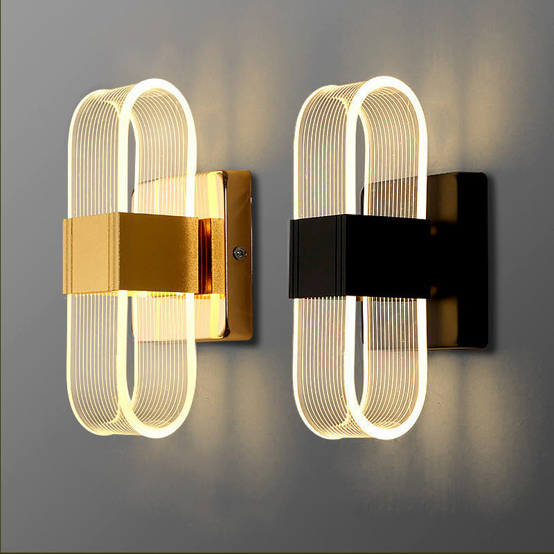 Moderne Einfachheit Rechteck Aluminium LED Wandleuchte für Wohnzimmer 