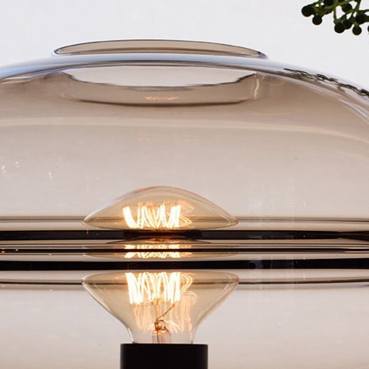Lampe de table contemporaine en verre nordique fer 1 - lumière pour salon 