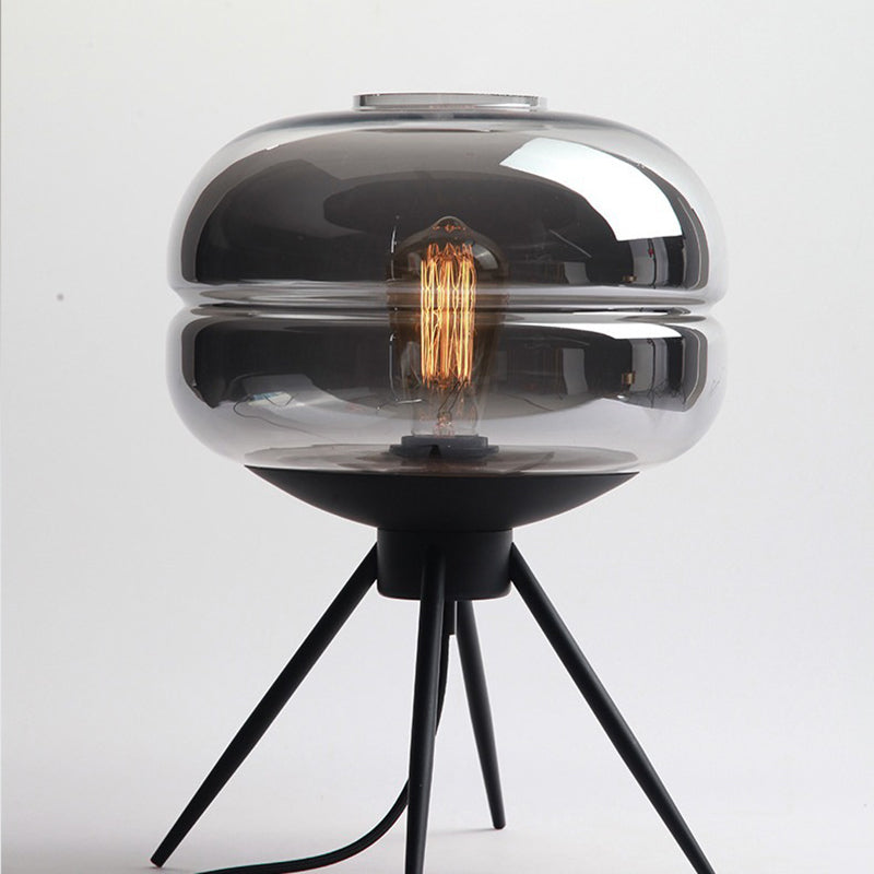 Lampe de table contemporaine en verre nordique fer 1 - lumière pour salon 