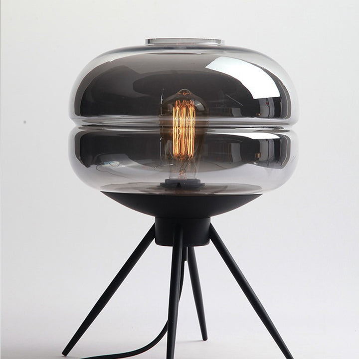 Lampe de table contemporaine en verre nordique fer 1 - lumière pour salon 