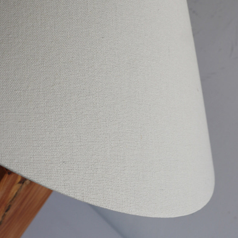 Lámpara de Mesa de Madera con Forma de Paraguas de Simplicidad Moderna 1 - Luz para Sala de Estar 