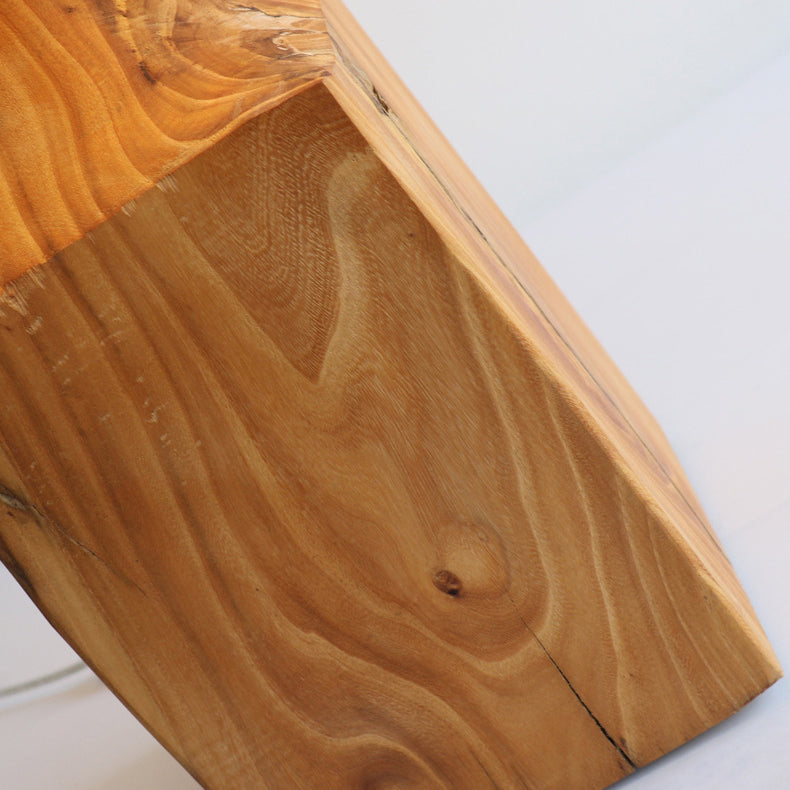 Lámpara de Mesa de Madera con Forma de Paraguas de Simplicidad Moderna 1 - Luz para Sala de Estar 